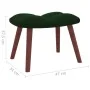Schaukelstuhl mit dunkelgrünem Samt-Fußhocker. von vidaXL, Schaukelstühle - Ref: Foro24-328152, Preis: 176,61 €, Rabatt: %