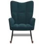 Blue Velvet Rocking Chair by vidaXL, Rocking chairs - Ref: Foro24-328149, Price: 117,99 €, Discount: %