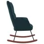 Blue Velvet Rocking Chair by vidaXL, Rocking chairs - Ref: Foro24-328149, Price: 117,99 €, Discount: %