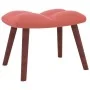 Silla mecedora con reposapiés terciopelo rosa de vidaXL, Mecedoras - Ref: Foro24-328154, Precio: 182,09 €, Descuento: %