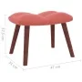 Silla mecedora con reposapiés terciopelo rosa de vidaXL, Mecedoras - Ref: Foro24-328154, Precio: 182,09 €, Descuento: %