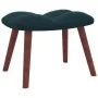 Blauer Schaukelstuhl aus Samt mit Fußstütze von vidaXL, Schaukelstühle - Ref: Foro24-328160, Preis: 143,68 €, Rabatt: %