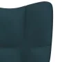 Blue velvet rocking chair with footrest by vidaXL, Rocking chairs - Ref: Foro24-328160, Price: 143,77 €, Discount: %