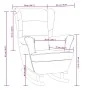 Schaukelstuhl mit Beinen aus dunkelgrauem Samt und Gummiholz von vidaXL, Schaukelstühle - Ref: Foro24-329364, Preis: 221,81 €...