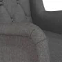 Sillón con patas mecedoras madera de caucho tela gris oscuro de vidaXL, Sillones - Ref: Foro24-329406, Precio: 201,40 €, Desc...