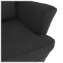 Schaukelstuhl mit Beinen aus schwarzem Samt-Gummiholz von vidaXL, Schaukelstühle - Ref: Foro24-329369, Preis: 233,63 €, Rabat...