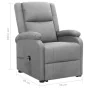Liftable light gray fabric armchair by vidaXL, Armchairs - Ref: Foro24-329699, Price: 344,58 €, Discount: %