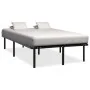 Black metal bed frame 140x200 cm by vidaXL, Beds and slatted bases - Ref: Foro24-284681, Price: 98,98 €, Discount: %