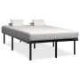 Estructura de cama de metal negro 140x200 cm de vidaXL, Camas y somieres - Ref: Foro24-284681, Precio: 97,78 €, Descuento: %