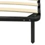 Estructura de cama de metal negro 140x200 cm de vidaXL, Camas y somieres - Ref: Foro24-284681, Precio: 97,78 €, Descuento: %
