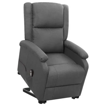 Sillón elevable tela gris oscuro de vidaXL, Sillones - Ref: Foro24-329700, Precio: 341,20 €, Descuento: %
