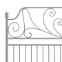 Graues Metallbettgestell 160x200 cm von vidaXL, Betten und Lattenroste - Ref: Foro24-324855, Preis: 207,10 €, Rabatt: %