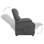 Sillón elevable tela gris oscuro de vidaXL, Sillones - Ref: Foro24-329700, Precio: 341,20 €, Descuento: %