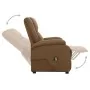 Hochklappbarer Sessel aus braunem Stoff von vidaXL, Sessel - Ref: Foro24-329703, Preis: 319,39 €, Rabatt: %