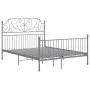 Graues Metallbettgestell 140x200 cm von vidaXL, Betten und Lattenroste - Ref: Foro24-324852, Preis: 149,66 €, Rabatt: %