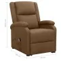 Brown fabric lift-up armchair by vidaXL, Armchairs - Ref: Foro24-329703, Price: 319,56 €, Discount: %