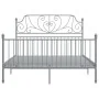 Graues Metallbettgestell 140x200 cm von vidaXL, Betten und Lattenroste - Ref: Foro24-324852, Preis: 149,66 €, Rabatt: %