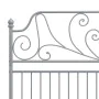 Estructura de cama de metal gris 140x200 cm de vidaXL, Camas y somieres - Ref: Foro24-324852, Precio: 149,66 €, Descuento: %