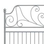 Graues Metallbettgestell 140x200 cm von vidaXL, Betten und Lattenroste - Ref: Foro24-324852, Preis: 149,66 €, Rabatt: %