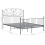 Graues Metallbettgestell 140x200 cm von vidaXL, Betten und Lattenroste - Ref: Foro24-324852, Preis: 149,66 €, Rabatt: %