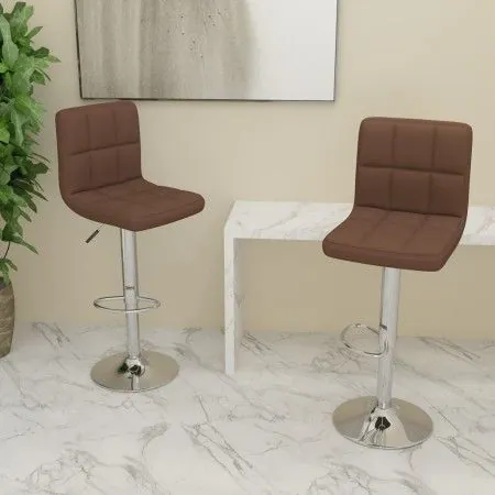 Kitchen stools 2 units brown fabric by vidaXL, Kitchen stools - Ref: Foro24-334242, Price: 135,04 €, Discount: %