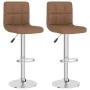Kitchen stools 2 units brown fabric by vidaXL, Kitchen stools - Ref: Foro24-334242, Price: 135,04 €, Discount: %