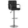 Kitchen stools 2 units black synthetic leather by vidaXL, Kitchen stools - Ref: Foro24-334594, Price: 122,83 €, Discount: %