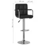 Kitchen stools 2 units black synthetic leather by vidaXL, Kitchen stools - Ref: Foro24-334594, Price: 122,83 €, Discount: %