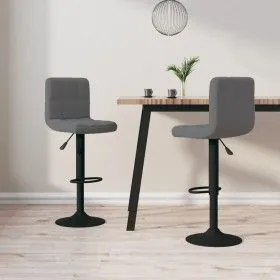 Küchenhocker 2 Einheiten dunkelgrauer Samt von vidaXL, Küchenhocker - Ref: Foro24-334306, Preis: 110,34 €, Rabatt: %