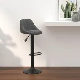 Dunkelgraues Samt-Küchenhocker von vidaXL, Küchenhocker - Ref: Foro24-335339, Preis: 86,84 €, Rabatt: %
