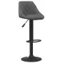 Dunkelgraues Samt-Küchenhocker von vidaXL, Küchenhocker - Ref: Foro24-335339, Preis: 86,84 €, Rabatt: %