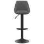 Dunkelgraues Samt-Küchenhocker von vidaXL, Küchenhocker - Ref: Foro24-335339, Preis: 86,84 €, Rabatt: %