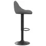 Dunkelgraues Samt-Küchenhocker von vidaXL, Küchenhocker - Ref: Foro24-335339, Preis: 86,84 €, Rabatt: %