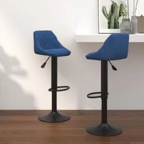 Küchenhocker 2 Einheiten aus blauem Samt von vidaXL, Küchenhocker - Ref: Foro24-335353, Preis: 139,76 €, Rabatt: %
