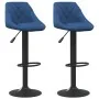 Kitchen stools 2 units blue velvet by vidaXL, Kitchen stools - Ref: Foro24-335353, Price: 142,38 €, Discount: %