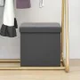 Gray PVC folding storage stool by vidaXL, Folding stools and chairs - Ref: Foro24-338782, Price: 25,43 €, Discount: %