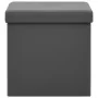 Gray PVC folding storage stool by vidaXL, Folding stools and chairs - Ref: Foro24-338782, Price: 25,43 €, Discount: %