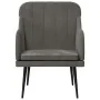 Sillón de terciopelo gris oscuro 63x76x80 cm de vidaXL, Sillones - Ref: Foro24-351455, Precio: 91,40 €, Descuento: %