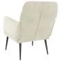 Cremefarbener Samtsessel 62x79x79 cm von vidaXL, Sessel - Ref: Foro24-351412, Preis: 90,68 €, Rabatt: %