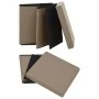 Cappuccino PVC folding storage stool by vidaXL, Folding stools and chairs - Ref: Foro24-338784, Price: 23,97 €, Discount: %