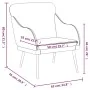 Sillón de cuero sintético negro 63x76x80 cm de vidaXL, Sillones - Ref: Foro24-351424, Precio: 103,30 €, Descuento: %