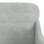 Sillón de terciopelo gris claro 63x76x80 cm de vidaXL, Sillones - Ref: Foro24-351436, Precio: 83,96 €, Descuento: %