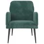 Sillón de terciopelo verde oscuro 62x79x79 cm de vidaXL, Sillones - Ref: Foro24-351406, Precio: 89,07 €, Descuento: %