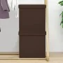 Folding storage stools 2 units brown PVC by vidaXL, Folding stools and chairs - Ref: Foro24-338787, Price: 38,27 €, Discount: %