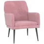 Sillón de terciopelo rosa 62x79x79 cm de vidaXL, Sillones - Ref: Foro24-351407, Precio: 92,44 €, Descuento: %