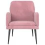 Sillón de terciopelo rosa 62x79x79 cm de vidaXL, Sillones - Ref: Foro24-351407, Precio: 92,44 €, Descuento: %