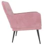Pink velvet armchair 62x79x79 cm by vidaXL, Armchairs - Ref: Foro24-351407, Price: 93,97 €, Discount: %