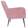 Sillón de terciopelo rosa 62x79x79 cm de vidaXL, Sillones - Ref: Foro24-351407, Precio: 92,44 €, Descuento: %