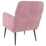 Sillón de terciopelo rosa 62x79x79 cm de vidaXL, Sillones - Ref: Foro24-351407, Precio: 92,44 €, Descuento: %