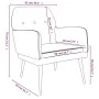 Sillón de terciopelo rosa 62x79x79 cm de vidaXL, Sillones - Ref: Foro24-351407, Precio: 92,44 €, Descuento: %